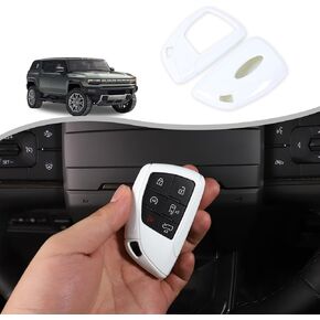 for Hummer EV Accessories Key Fob Cover Key Fob Cover Case Shell Compatible with Hummer EV SUT SUV 2022-2025 Key Fob Case Protector Smart Key Case (Orange Color)