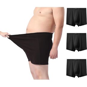 Mens Big and Tall Underwear Boxer Briefs, Soft Breathable Modal Underwear for Big Men 3-Pack, 5XL-8XL, 310-460 lbs