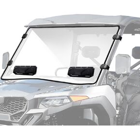 StarknightMT UForce 600 Front Windshield Vented Scratch Resistant Window Compatible with CFMOTO UFORCE 600 2021-2025 Clear UTV Full Windshield PC