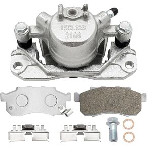 M Mati Front Right Brake Caliper & Ceramic Pads Kit For Honda Big Red 700 MUV700 2009 2010 2011 2012 2013 45250-HL1-A01 45250-HL1-A02 06452-HL1-A01