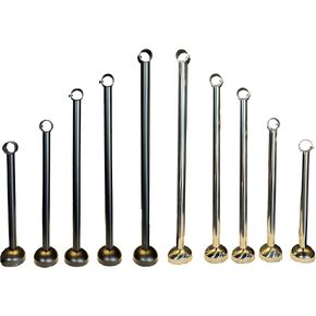 Curtain Rod Ceiling Extender-Mount Bracket-Black and Silver -Large Size-12-14-16-18-20 inch Height Options Fitting Rods 1 Inch or Less (Black, 18 inch)