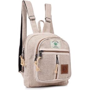 Natural Handmade Large Multi Pocket Hemp Nepal Backpack