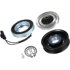 AC Compressor Clutch Set Replace for Chevrolet Silverado 3500HD 8CYL 6.6L 2015-2020 A/C Clutch Repair Assembly Replacement