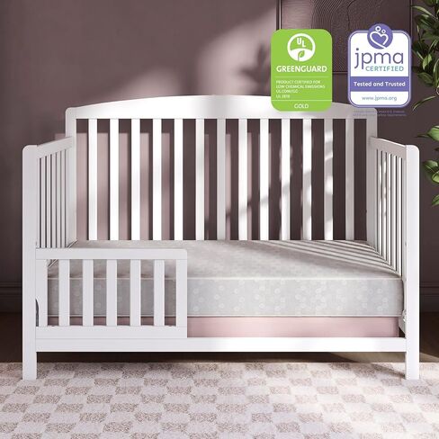 Snooze Crib & Toddler Mattress, Extra Firm Thermo-Bonded Core, Greenguard Gold Certified in Saudi Arabia