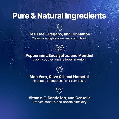Antibacterial Body Wash - Antibacterial Soap And Tea Tree Body Wash For Jock Itch, Athletes Foot, Eczema And Back Acne - Anti Bacterial Body Soap For Men And Women Safe For All Skin Types - 8 Oz in Kuwait