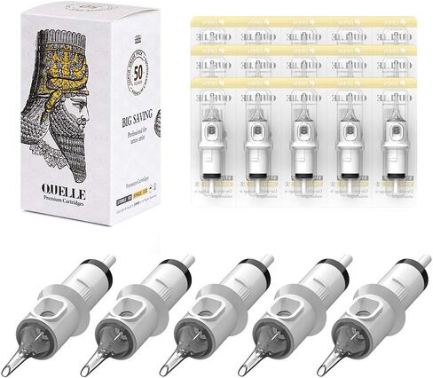 HAWINK Tattoo Cartridges Needles 50Pcs Mixed #12 Standard Round Liner 3RL 5RL 7RL 9RL 11RL EN05S-50KIT-E in Saudi Arabia