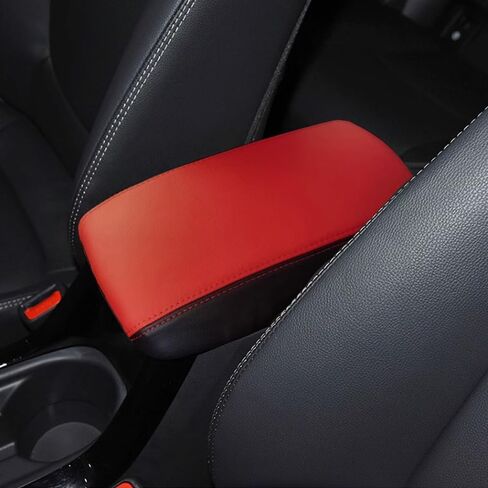 Rifoda for Toyota Corolla Cross 2022 2023 2024 2025 Center Console Cover Microfiber Leather Cover Center Console Cushion Car Protection Decoration Accessories Red with Black in Saudi Arabia