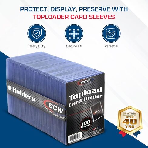 BCW 1-TLCH-100 3X4 Topload Card Holder - Standard in Saudi Arabia