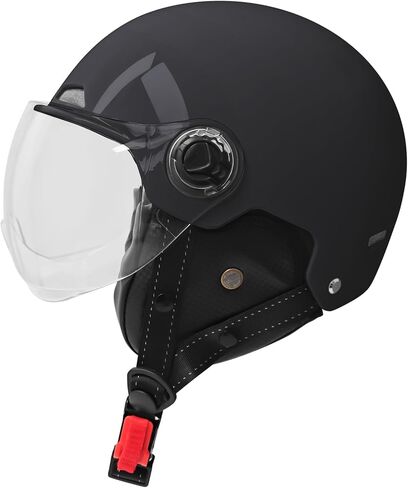 خوذة دراجة نارية للبالغين نصف خوذة مع قناع مقاوم للرياح للطراد ، والدراجات على الطرق ، والدراجات الكهربائية ، والدراجات البخارية خوذة بارد للرجال والنساء. in Kuwait