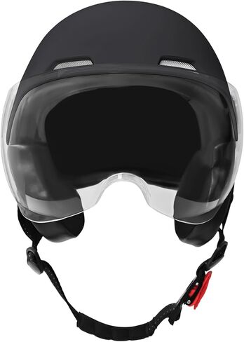 خوذة دراجة نارية للبالغين نصف خوذة مع قناع مقاوم للرياح للطراد ، والدراجات على الطرق ، والدراجات الكهربائية ، والدراجات البخارية خوذة بارد للرجال والنساء. in Kuwait