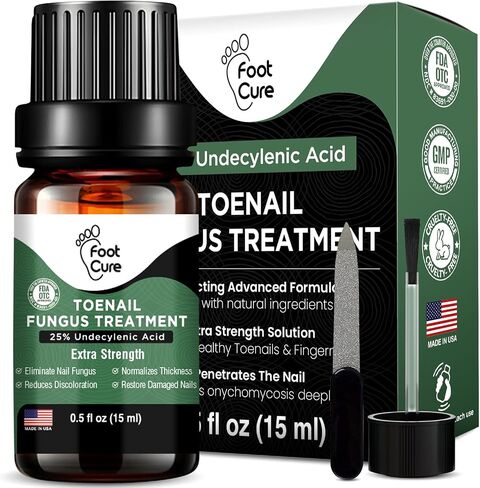 Toenail Fungus Treatment Kit Extra Strength - Foot Soak, Nail Repair Pen & Tea Tree Balm - Foot Care Kit, Great Solution for Smelly Feet, Athlete's Foot, Cracked & Fungal Discolored Nails - Made in USA in Saudi Arabia