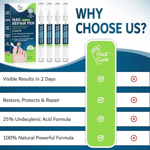 مجموعة معالجة فطريات أظافر القدم بقوة إضافية - نقع القدم، قلم إصلاح الأظافر وبلسم شجرة الشاي - مجموعة العناية بالقدم، حل رائع للقدم ذات الرائحة الكريهة، قدم الرياضي، الأظافر المتشققة والفطرية المتغيرة اللون - صنع في الولايات المتحدة الأمريكية in Kuwait