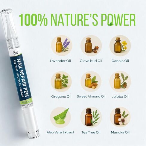 مجموعة معالجة فطريات أظافر القدم بقوة إضافية - نقع القدم، قلم إصلاح الأظافر وبلسم شجرة الشاي - مجموعة العناية بالقدم، حل رائع للقدم ذات الرائحة الكريهة، قدم الرياضي، الأظافر المتشققة والفطرية المتغيرة اللون - صنع في الولايات المتحدة الأمريكية in Kuwait