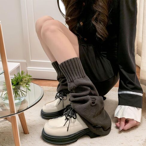 Goth Y2k Leg Warmers for Women Gothic Cute Grunge Cutecore Rave Emo Punk Hippie Knit Warm Winter Alt in Saudi Arabia