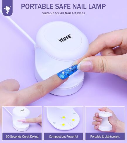 Acrylic Nail Kit With Everything For Beginners, Professional Nail Starter Kit With UV Light, Acrylic Powder And Liquid Monomer Set, Nail Glitter And DIY Nail Art Tools… in Saudi Arabia