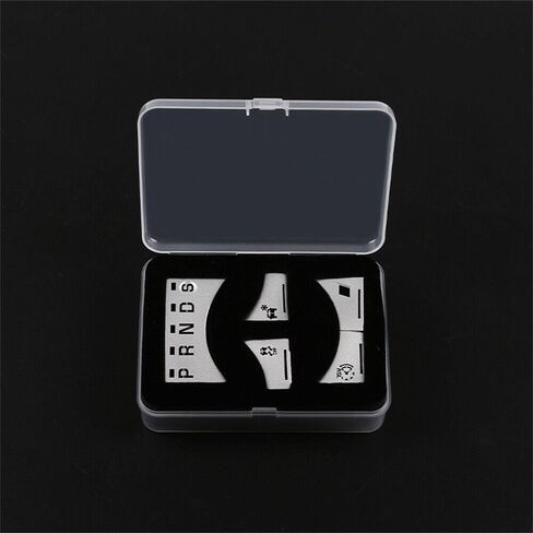 Fit forJagua-r XJ 2010-2019 Aluminum Alloy Auto Central Control Panel Button, Central Control Gear Shift Panel Button Cover Sticker Button Frame Cover Decal Trim Replacement (Silver High-Version) in Kuwait