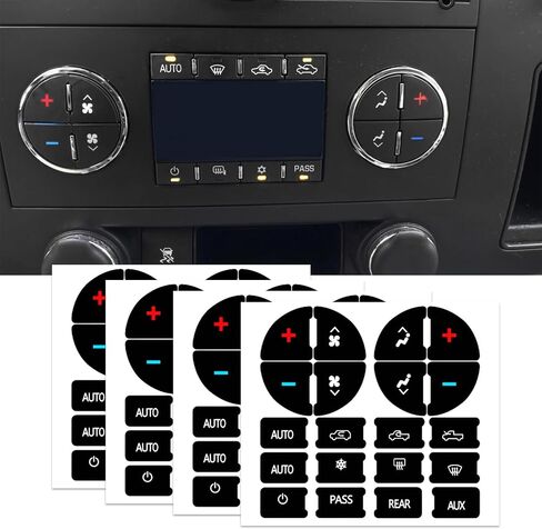2PCS AC DASH BUNTURT KIT ، Automotive Dash Gauge Assacts ، AC RASTER AC DASH BUNTING REPORT ، ACV SUV Accessories Automotive Secals لتثبيت أزرار التحكم A/C المدمرة (2PCS) in Kuwait