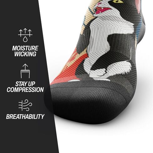 Outway Crew Socks for Men & Women, Breathable, Moisture-Wicking Athletic Socks with Arch Support, Colorful, Durable Blend in Saudi Arabia