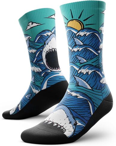 Outway Crew Socks for Men & Women, Breathable, Moisture-Wicking Athletic Socks with Arch Support, Colorful, Durable Blend in Saudi Arabia