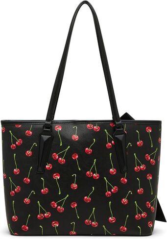 Betsey Johnson Cherry Best Tote ، Black in Saudi Arabia