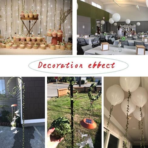 Artificial Greenery Eucalyptus Vine, 252ft Plants Fake Hanging Green Leaves Jungle DIY Wreath for Wall Decor Party Christmas Wedding Garland Garden Headband Wreath Wraping Craft in Kuwait