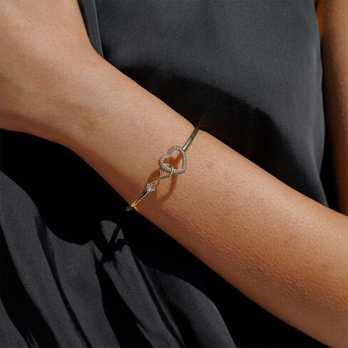LIU JUN To My Daughter Forever Connected Bracelet From Mom, Infinity Love Cuff You Are Always In Mine Heart Cubic Zirconia Adjustable Womens Inspirational Gift Jewelry in Saudi Arabia