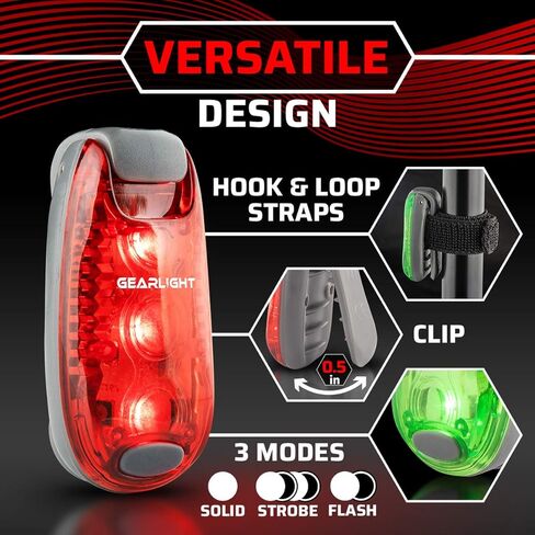 GearLight Rechargeable Bike Light Set S400 for Dad - Bike Reflectors Front and Back Lights, Bicycle Accessories for Night Riding, Cycling - Headlight Mountain Bikes - Gifts for him in Kuwait