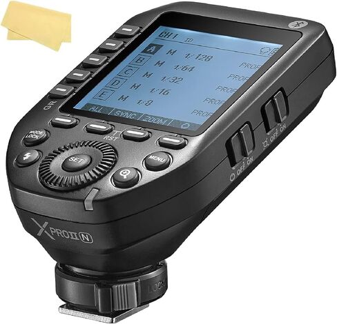 Godox XProII-N TTL Wireless Flash Trigger Transmitter Compatible for Nikon Cameras,2.4G 1/8000s HSS,Bluetooth Connection,New Hotshoe Locking,16 Groups and 32 Channels in Saudi Arabia