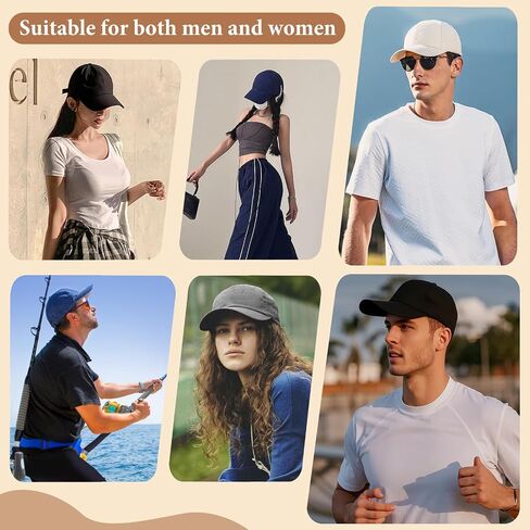 6Pack Unisex Vintage Washed Cotton Baseball Cap Soft Unconstructed Plain Blank Adjustable Size Dad Hat in Kuwait