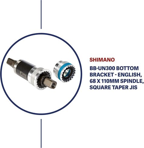 حامل سفلي SHIMANO BB-UN300 - إنجليزي، عمود دوران 68 × 110 مم، مستدق مربع JIS in Saudi Arabia