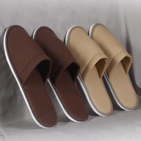 Yeios Hotel Spa Slippers Closed Toe Home Guest Slippers for Adult 20 Pairs for Men and Women White in Saudi Arabia