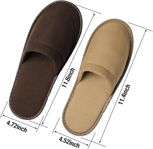 Yeios Hotel Spa Slippers Closed Toe Home Guest Slippers for Adult 20 Pairs for Men and Women White in Saudi Arabia