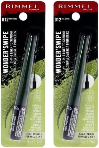 Rimmel London Wonder Swipe 2-in-1 Liner to Shadow - 004 So Savage Eyeliner Women 0.06 oz in Kuwait