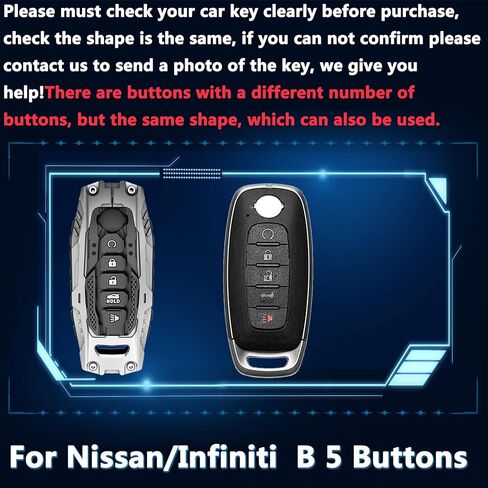 غطاء Zinc Alloy Key Fob ، سلسلة مفاتيح ، حالة رئيسية للحماية الكاملة لتويوتا فينزا سيينا توندرا بريوس RAV4 Prime Land Cruiser Corolla Highlander 2025 Camry Keyshell Accessories (No.038 Black) in Saudi Arabia