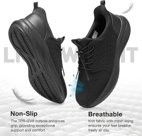 HEEZ Mens Slip On Fashion Sneakers Walking Shoes for Men Comfortable Breathable Casual Running Shoes in Saudi Arabia