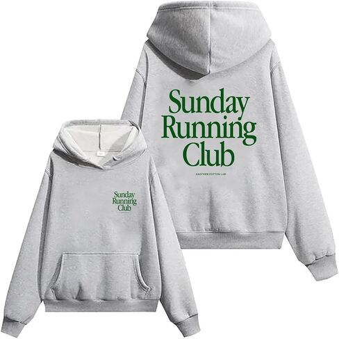 Sunday Running Club Hoodie Sunday Running Sweatshirt Stirts Funny Crewneck Long Sleeve Tops Esisex Shirt in Kuwait