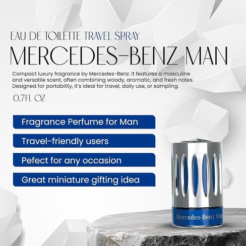 Mercedes-Benz For Men - Elegant Fragrance With Woody, Sensual Musky Notes - Mesmerize The Senses With Original Luxury Men’s Eau De Toilette Spray - Endless Day Through Night Scent Payoff - 4 OZ in Kuwait