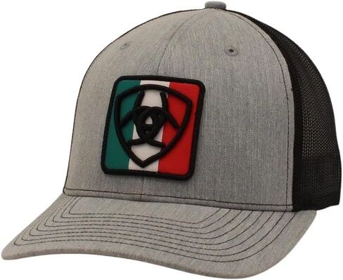 Ariat Men's Grey Snapback Mexico Flag Cap in Kuwait