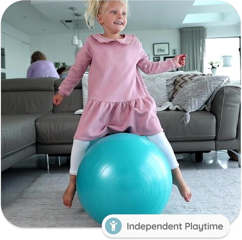 BABYGO® Sensory Peanut Ball for Kids Children | Autism Therapy Calming Development Activities Motor Skills Special Needs | Exercise Book & Pump Included | Anti Burst 45cm in Kuwait