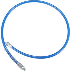 1pc 37 بوصة عالمية 1/8 "NPT Grease Gun Hose - Trailer Flex Hose Extension Non -Slip - Metal Blue