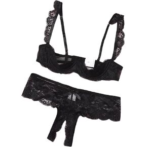 Lingerie Lace Babydoll 2 Piece Sexy Bra and Panty Sets S-XL