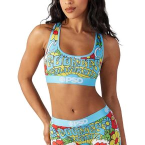 PSD Women's Cookies Sports Bra - Racerback Sports Bras for Women with Breathable Microfiber Fabric