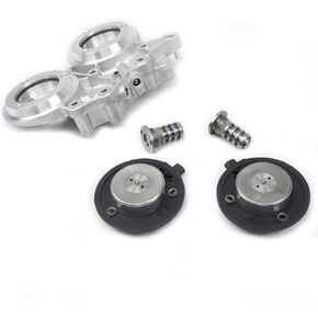 06L109259A Camshaft Bridge Bracket Bearing Mount with Control Valve Adjuster Magnet Kit Compatible with VW Golf Beetle Passat Tiguan Audi A1 A3 A4 A5 A6 A7 Q3 Q5 Q7 TT Skoda Seat