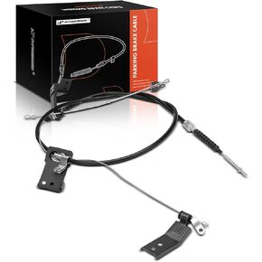 A-Premium Rear Driver or Passenger Side Parking Brake Cable Assembly Compatible with Nissan Models: D21 1986-1994, Pickup 1995-2000, 4WD - Replace# 3640033G12
