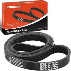 A-Premium Engine حزام Serpentine Drive متوافق مع Honda Fit 2007-2014 1.5L & Audi A6 Quattro 2007-2011 4.2L ، A8 Quattro 2007-2010 4.2L
