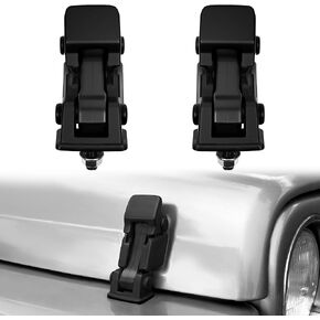 Latches Latches Latches Hood Latch متوافق مع Jeep Wrangler TJ 1997-2006 ، قفل سلامة Catch Kit Presacement Aluminium Latches Lock Lock Climinate Hood Flutter ، 2 PCS