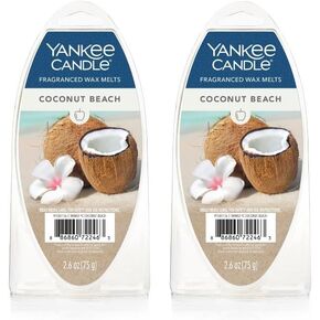 Yankee Candle Lot of 2 Fragranced Wax Melts - Coconut Beach