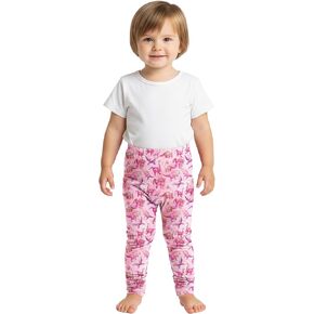 Girls Dinosaur Leggings Original Art Print | Soft & Stretchy Active Playwear | Youth Toddler Size