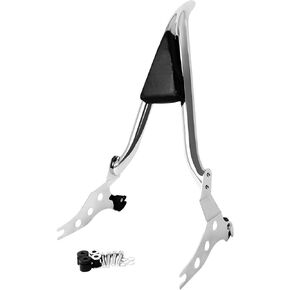 26 Inches Chrome Fatboy Sissy Bar, Detachable Passenger Backrest Rear Pad Fit for Harley Fat Boy FLFBS 2018-2024 Breakout 2013-2024