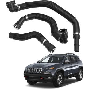 مجموعة خرطوم سخان Fastche متوافقة مع 2014-2018 Jeep Cherokee 2.4L ، 2015-2017 Chrysler 200 2.4L استبدال 68199254AB 68199254AA 68104972AA 52014624AA 68192082AA HOSE.